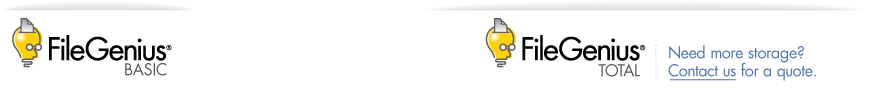 Pricing for FileGenius BASIC and FileGenius TOTAL